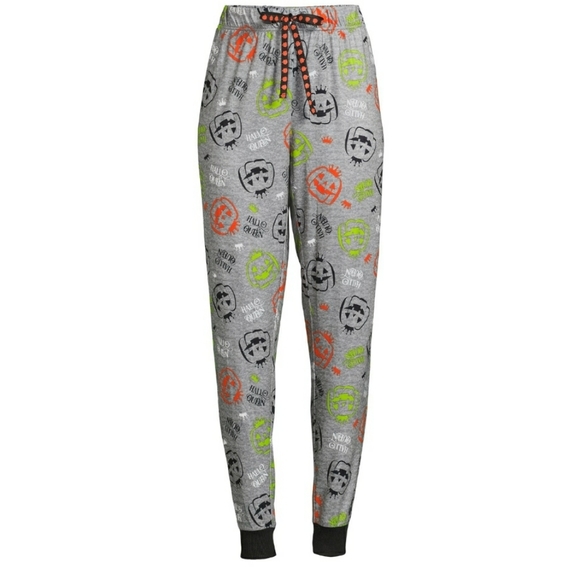 Halloween pumpkin womens jogger sleep pants - Picture 1 of 5